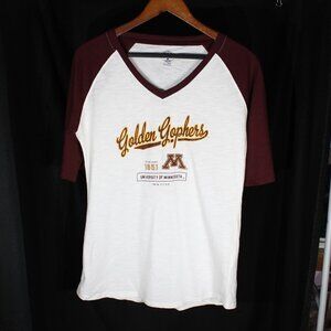 Rivalry Treads University of Minnesota Golden Gophers V-Neck T-shirt - Size L